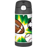 THERMOS Funtainer 355ml S/S Vacuum Insulated Beverage Bottle Multisports!