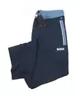 Boss Hugo Boss Men's Navy Contrast Band Cotton Modal Blend Sleep Jogger Pants