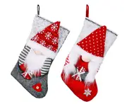 C37 2PCS Christmas Decoration Rudolph Shape Christmas Stocking Christmas Tree Home Shopping Mall Scene Decoration