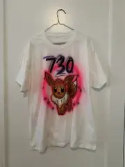 ASSPIZZA EEVEE EXTREMELY RARE AIRBRUSH T-SHIRT