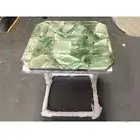 Amazonite Agate Coffee Table, Green Quartz Stone Side Table, Modern Decor Table