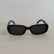 Y2K Clout Goggles – Black Rounded Frame Sunglasses, Unisex, Brand New