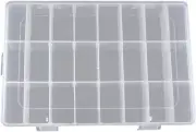 24 Slots Transparent Plastic Fishing Lure Box Fishing Tackle Storage Box