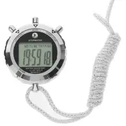 Metal Stopwatch Professional Chronograph Handheld Digital LCD Sports Counter Timer with Strap