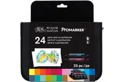 Winsor & Newton: Promarker Art & Illustration Wallet (Set of 24)
