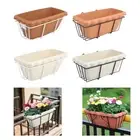 Hanging Planter for Balcony Railing Window Box Planter for Garden Fence Yard