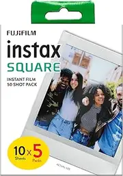 Instax Fujifilm SQUARE film, White border, 50 shot pack