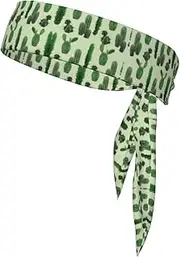 Cactus. Sports Strap Double-Sided Headscarf Men's Bow Tie Sports Headscarf Running Yoga Exercise Headband
