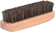 Ipetboom Shoe Brush Professional Horsehair Cleaner with Hardwood Handle for Boot and Shoe Polish Multi Purpose Shine Brush for Care Burlywood Finish