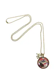 Chevron In Graffiti W Lock & Key Charm--NES-PGRCHEV