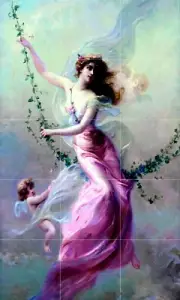 18 x 30 SWING by Edouard Bisson Mural Ceramic Tiles Backsplash Tile #2741