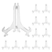 7" Acrylic Plate Stands for Display Stand Plate Holder Transparent 12Pcs