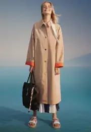 SEE BY CHLOE Cotton-Gabardine Oversized Trench Coat Jacket SSENSE 38 6 $1195