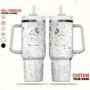 Custom Disney Mickey and Friends Tumbler, Disney Characters Christmas 40oz Tumbl