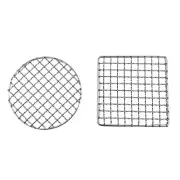 Square Round Grilling Mesh Cooking Outdoor BBQ Camping Pot Rack