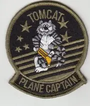 TOMCAT FELIX OD GREEN PLANE CAPTAIN SHOULDER PATCH