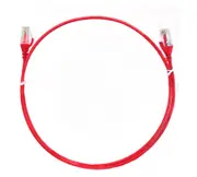 8ware CAT6 Ultra Thin Slim Cable 10m - Red Color Premium RJ45 Ethernet Network LAN UTP Patch Cord 26AWG for Data