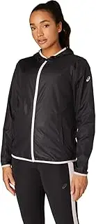 [ASICS] Womens Packable Jacket, Black, Large