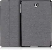 Foluu Samsung Galaxy Tab S4 10.5 inch Tablet Case with Pen Holder Slim Lightweight Trifold Stand Smart PU Case Cover Auto Sleep/Wake Magnetic Galaxy Tab S4 SM-T830 (Wi-Fi)/SM-T835 10.5 2018 Gray