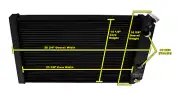 AR 3 Row DP Black Finish Radiator,1.25,1.5 for 1984-1990 Chevrolet S10 Small LS (for: Chevrolet)