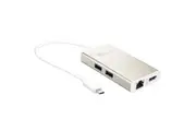 J5create JCA374 USB-C TYPE-C Multi adapter - USB-C to 2 x USB 3.0, Gigabit Ethernet port, HDMI, USB-C PD Pass through Power Delivery port