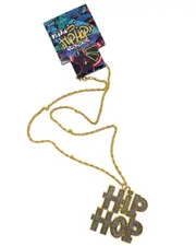 Hip Hop Gold Costume Necklace