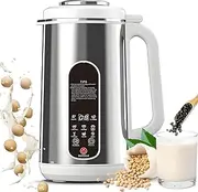 Soy Milk Machine,1.2L Electric Nut Milk Maker with 12-Blade Cutter, 24h Timer & Keep Warm,Automatic Soy Milk Machine with Delay Start/Keep Warm/Boil Water,for Oat Soybean Based Milk