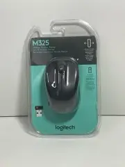 NEW Logitech M325 Wireless Mouse Black Portable Ultra Precise Scrolling