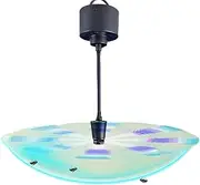 Fly Fans - Gnat Away Spinner with Light,Weatherproof High-Efficiency Gnat Away Fan with Light for Patio Picnic Kitchen Backyard