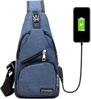Durable Mens Chest Bag Shoulder Backpack Man Sling Cross Body Satchel Travel Bag
