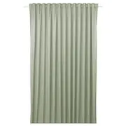 BENGTA block-out curtain, 1 piece, green/with heading tape, 210x250 cm