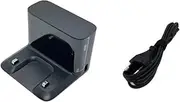 Charging Dock Station Base Charging Dock with Plug. Compatible for Dreame D10S/D10S Pro/D10S PLUS/D10 Plus Robot Vacuum Cleaner Accessories (Color : Black with Plug)