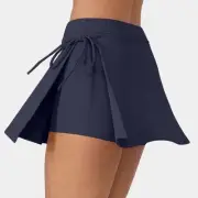 Halara Everyday Softlyzero Airy Skort SMALL Cool Touch Side Tie Active Yoga Golf