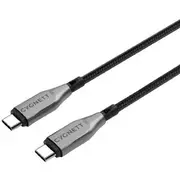 Cygnett Armoured USB-C to USB-C Cable 2m Black
