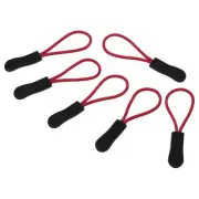 Zipper Pulls Replacement 30pc Extension Cord Handle Fix Tag Extender Black Red