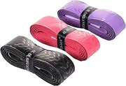 IRIS Super Perforated Absorbent and Anti-Slip Badminton Racket Grip,Tennis Overgrip Pickleball Overgrip (3 Pcs)