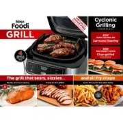Ninja Foodi 4-in-1 Indoor Grill and Air Fryer - Black/Silver (AG300BF)