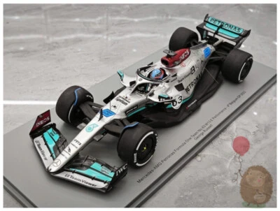 Spark 1/18 Mercedes Benz AMG 63# Russell F1 2022 Belgium Resin Diecast Model Car