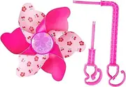 Ｓｉｍｈｏａ Bike Handlebar Pinwheel for Kids Colorful Scooter Toy Fun Riding 3D Cute Decoration Bike Accessory for Kids Toy, Small Flower