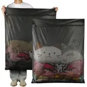 2 Pack 43x35 Inch Extra Large Mesh Laundry Bag for Bedding Blankets Pets Items