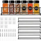 4PCS Kitchen Spice Racks Wall Mounted Organizer Shelf For Cupboard Cabinet Door