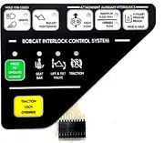 Left Instrument Panel 6675982 Replacement for Bobcat Equipment 6689754 and 6672346 Instrument Button Panel Fits A220, A300, S130, S150, S160, S175, S185, S205, S220, S250, S300, S330,