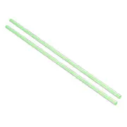 Solid Acrylic Round Rod Straight Green Line PMMA Bar 8mmx500mm 2PC