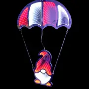 Infinity LED Mirror Light Hanging Parachute Gnome 60cm