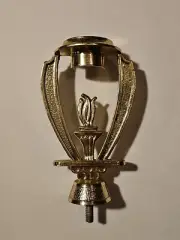 Gold Metal Trophy Topper Riser 4½" Flame Olympic Torch Rings