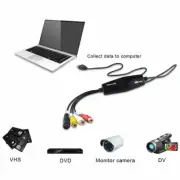 USB Video Grabber Capture Card,Hi8 VCR VHS to Digital DVD Converter Mac Windows