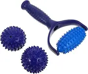 Roller Stick with Balls for Relaxation Versatile Spiky Massage Roller for Neck Back Legs Arms Feet Compact Portable Material for Home Office Gym Use