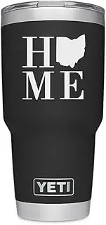 ViaVinyl Ohio Home Vinyl Decal for Windows, Yeti and RTic Tumbler Cups, MacBook and Laptop, iPad and Tablets, iPhones, Androids and More!