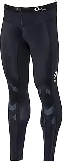 [Goldwin] 3F17122 Men's Sports Tights, C3fit Focus Support, Long Tights, Waist and Knee Support, Front Zipper, Easy to Put on and Take Off
