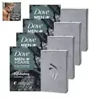 DOVE Mens Charcoal Soap Bar Clove Oil Exfoliating Body Face Hair Shave 5oz 4 Ct.